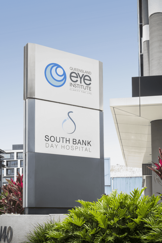 Queensland Eye Institute sign and building